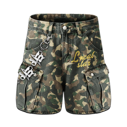 Green Camo Cargo shorts